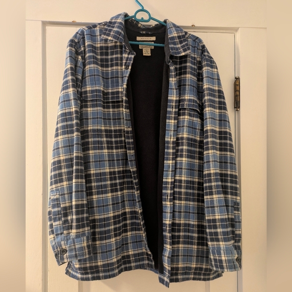 L.L. Bean Men's Fleece Lined Flannel Shirt - Picture 1 of 4